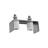 Prowadnica górna 2 rolki, Zn, 145x57mm, D42