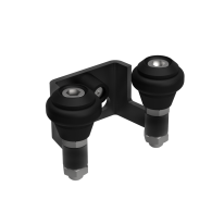 Najazd górny, Zn, profil 40 mm, czarny