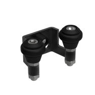 Najazd górny, Zn, profil 60 mm, czarny