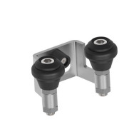 Górny najazd, Inox, b60mm, czarna guma