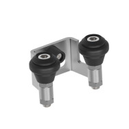 Górny najazd, Inox, b60mm, czarna guma