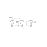 Górny najazd, Inox, b60mm, czarna guma