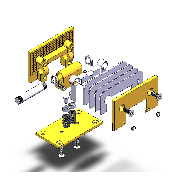 Zawias do szklanych drzwi ściennych/szklany flex