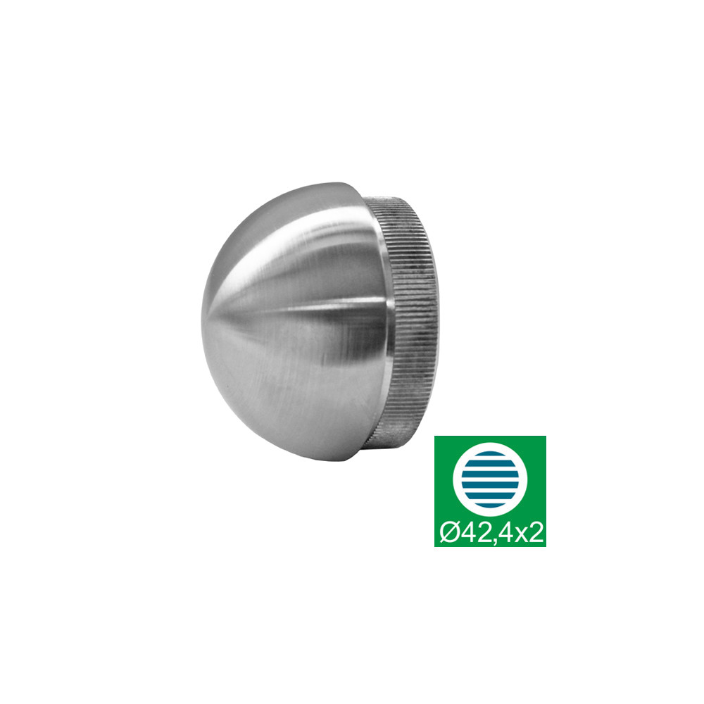 Zaślepka poręczy półokrągła, pełna