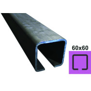 Dolny profil prowadzący Fe, 60x60x4mm, L3m