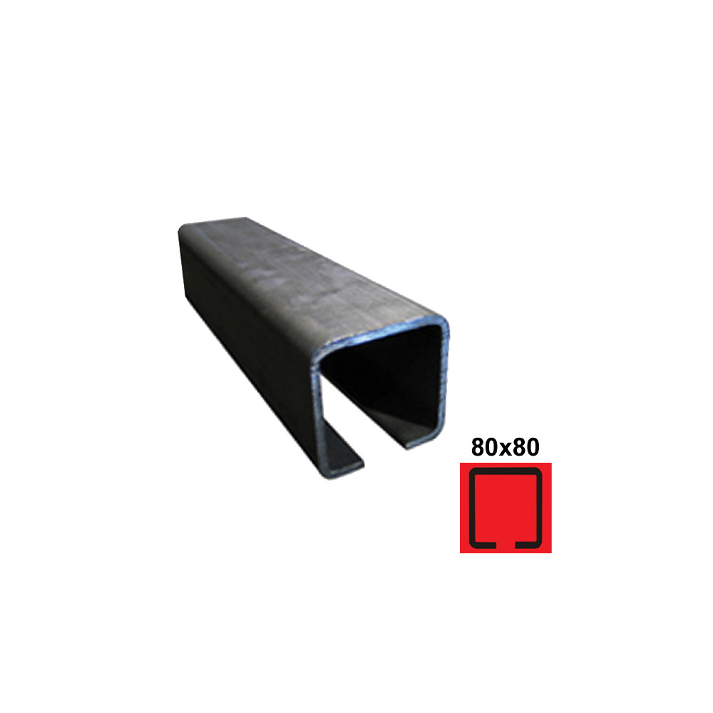 Dolny profil prowadzący, czarny Fe