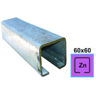 Dolny profil prowadzący Zn, 60x60x4mm, L3m