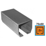 Dolny profil prowadzący Zn, 70x60x3,5mm, L3m