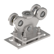 Wózek transportowy INOX, profil 80x80