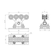 Wózek transportowy Zn, profil 70x60mm