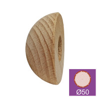 Zakończenie półkuli uchwytu - nelak. BUK(BEECH)