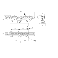 Wózek transportowy - podwójny Zn, profil 94x85mm