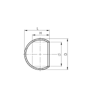 Zaślepka poręczy okrągła