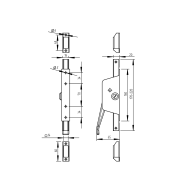 Nasadka dźwigniowa z blokadą Zn, L160mm