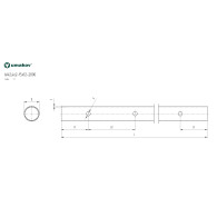 Rura szlifowana AISI304, D42,4x2/15xd12,5/L1980