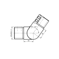 Łączenie poręczy - kolano