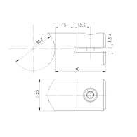 Uchwyt wypełniacza - blacha