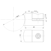 Uchwyt wypełniacza - blacha