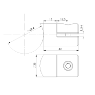 Uchwyt wypełniacza - blacha