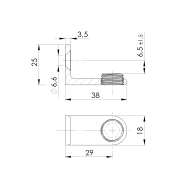 Wsparcie przed wypadnięciem z płaskiego szkła