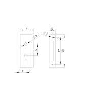 Pudełko na zamek H/36-40A 80x40mm