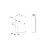 Skrzynka do bramy przesuwnej dla H/35-64A Zn, 78x40x1