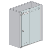 Wyposażenie - kabina prysznicowa AISI304 drzwi przesuwne