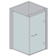 Okucia - kabina prysznicowa AISI304 drzwi skrzydłowe