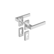 Uchwyt z etykietą - para, AISI 304, K320