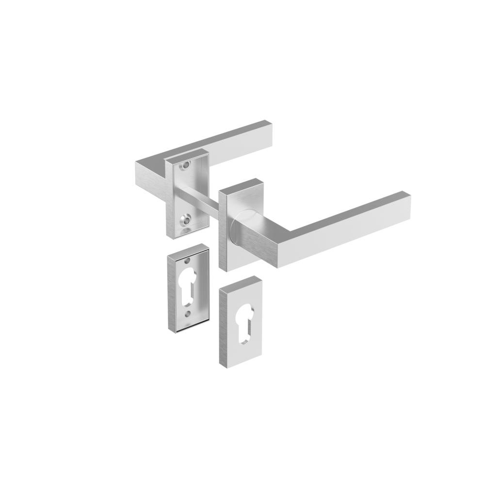 Uchwyt z etykietą - para, AISI 304, K320