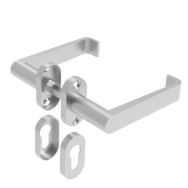 Uchwyt z płytką - para, AISI 304, K320, L135mm