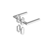 Uchwyt z etykietą - para, AISI 304, K320