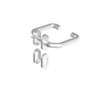 Uchwyt z etykietą - para, AISI 304, K320