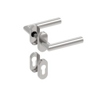 Uchwyt z etykietą - para, AISI 304, K320