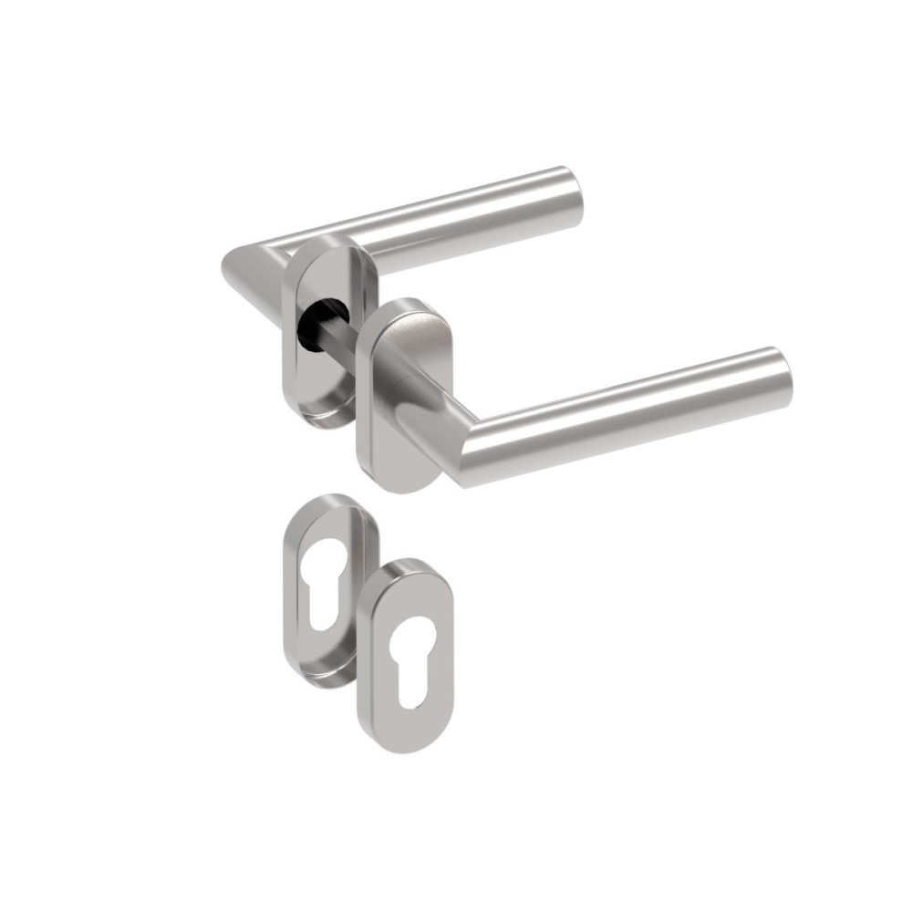 Uchwyt z etykietą - para, AISI 304, K320