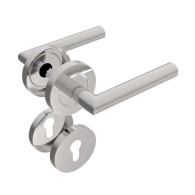 Uchwyt z etykietą - para, AISI 304, K320