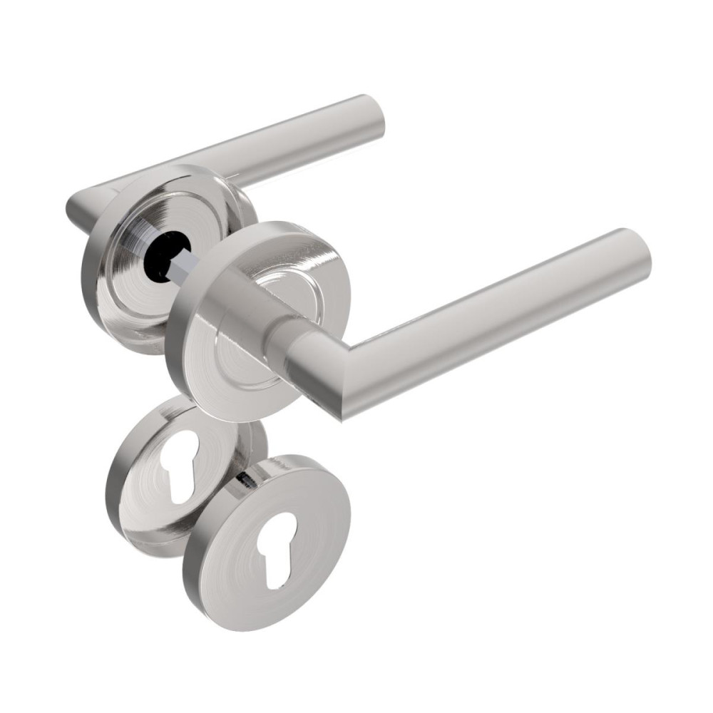 Uchwyt z etykietą - para, AISI 304, K320