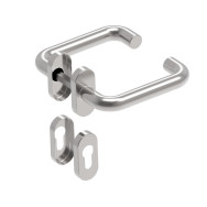 Uchwyt z etykietą - para, AISI 304, K320