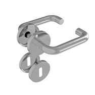 Uchwyt z etykietą - para, AISI 201, K320 BB