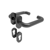 Uchwyt z etykietą - para, AISI 304, K320