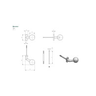 Krętlik kulowy - para AISI 304, K320