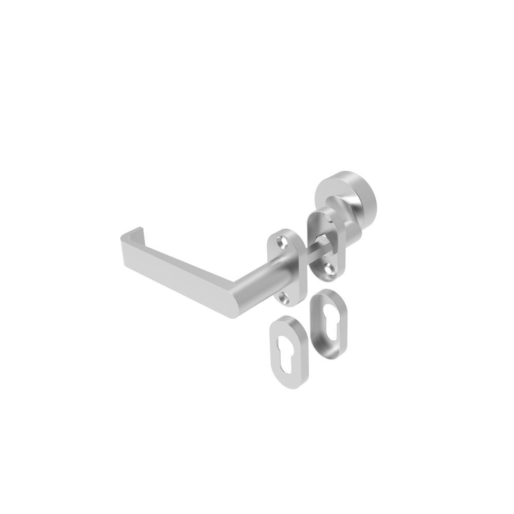 Uchwyt kulowy stały - para, AISI 304, K320, L135mm