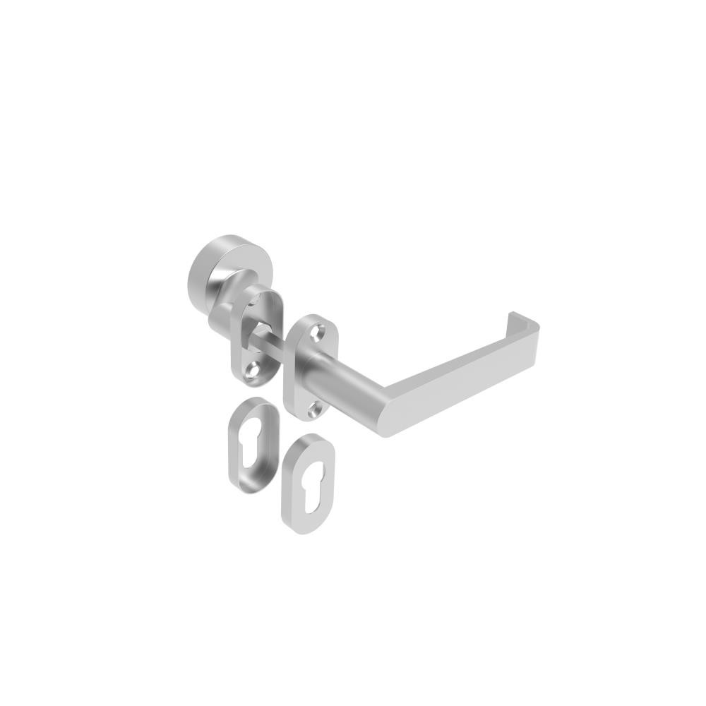 Uchwyt kulowy stały - para, AISI 304, K320, L135mm