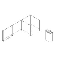 Słupek - Kotwienie górne - narożnik R
