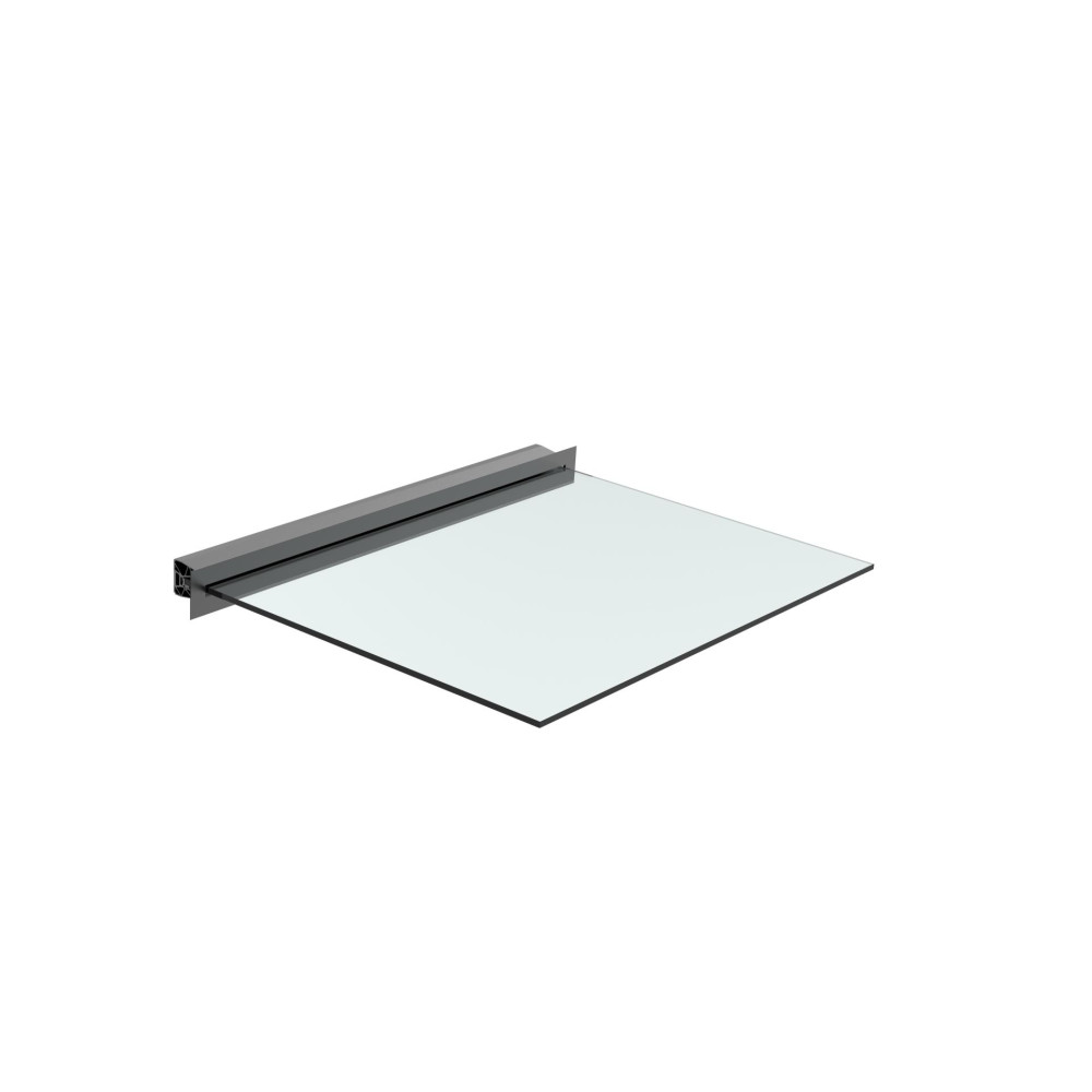 Przeszklony daszek z profilu aluminiowego