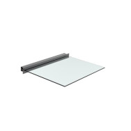 Przeszklony daszek z profilu aluminiowego