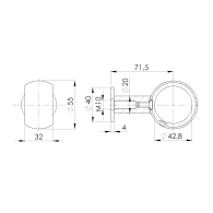Uchwyt poręczy na ścianę