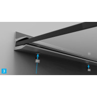 Profil aluminiowy dachu szklanego +10°