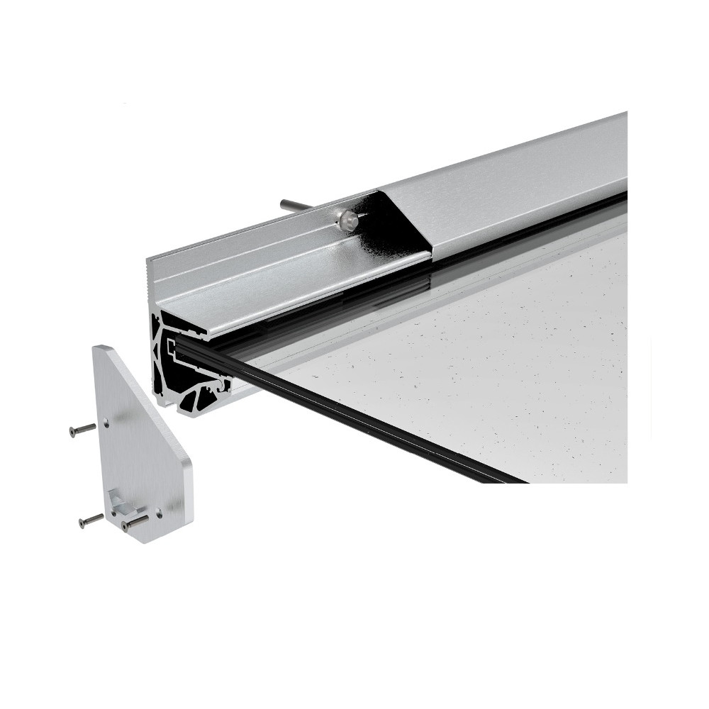 Aluminiowy przeszklony profil dachowy -2°