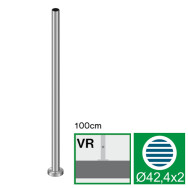 Słupek antykorozyjny, VK-straight AISI304, D42,4/H1000mm
